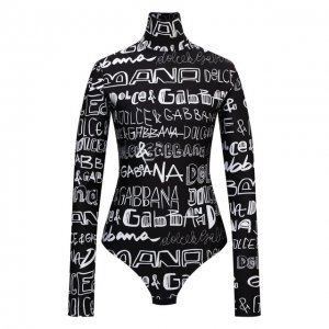 Боди Dolce & Gabbana. Цвет: чёрный