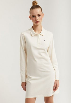 Платье-рубашка, белый Polo Club