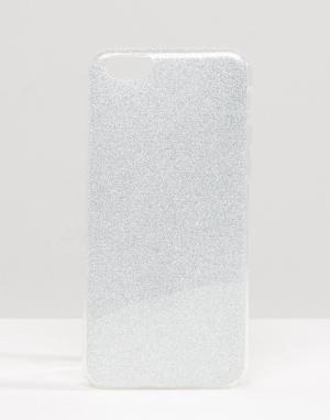 Чехол с блестками для iPhone 6 Signature. Цвет: серебряный