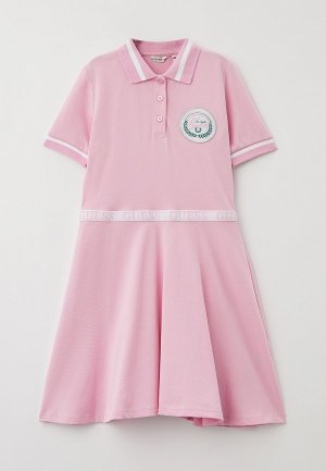 Платье Guess. Цвет: розовый