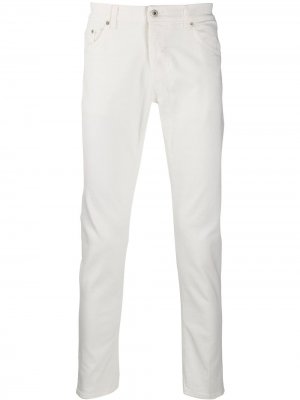 Классические брюки чинос Dondup. Цвет: белый