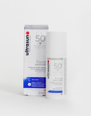 Антивозрастной крем для лица с фактором защиты SPF 50+ 50 мл-Бесцветный Ultrasun