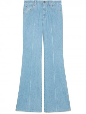 Расклешенные джинсы Gucci. Цвет: синий