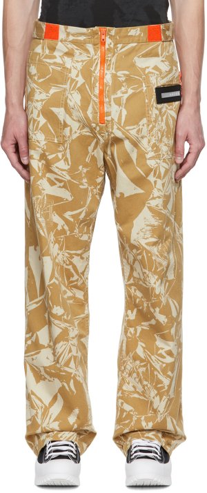 Желто-бежевые прогулочные брюки карго Aries
