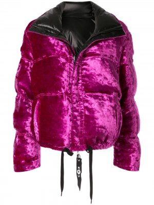 Двусторонняя куртка-пуховик Kru. Цвет: фиолетовый
