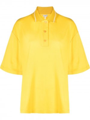 Рубашка поло с вышитым логотипом LOEWE. Цвет: желтый