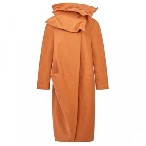 Пальто , средней длины, размер 52, коричневый Nuovo Borgo. Цвет: коричневый