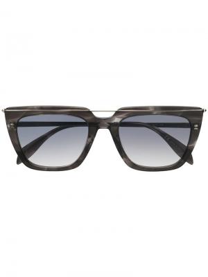 Солнцезащитные очки в квадратной оправе Alexander McQueen Eyewear