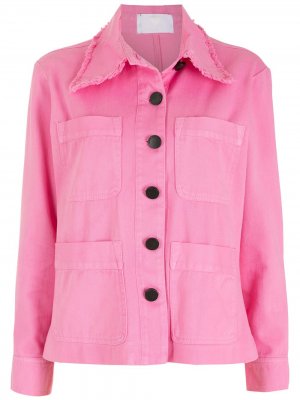 Джинсовая куртка-рубашка Andrea Bogosian. Цвет: розовый