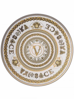 Virtus Gala 17cm plate Versace. Цвет: белый