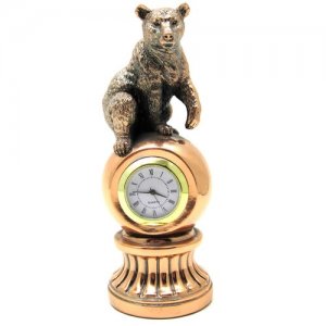Статуэтка с часами Медведь 18х8х8см Arts And Crafts Co