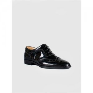 Женская обувь, G. Benatti, модель Броги, лак, черный цвет, шнурки, размер 37 Gianmarco Benatti. Цвет: черный