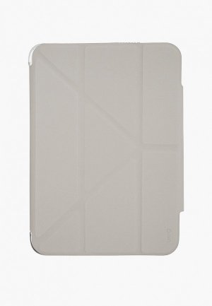 Чехол для планшета Uniq iPad Mini 8.3 (Gen 6), Camden 3-х позиционный, с опцией хранения и зарядки стилуса. Цвет: серый