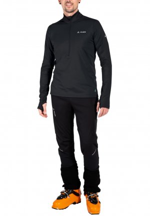Флисовый пуловер LIVIGNO HALFZIP II , цвет black Vaude
