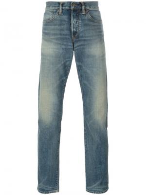 Выбеленные джинсы прямого кроя Simon Miller. Цвет: синий