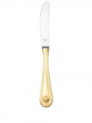 Позолоченный нож с декором Medusa Versace. Цвет: золотистый
