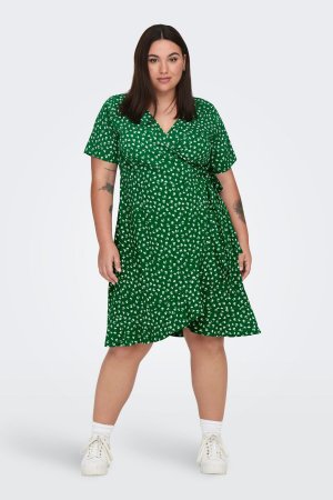 Платье больших размеров – зеленое туника Only Carmakoma, зеленый Carmakoma