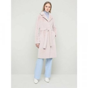 Пальто , размер 48, розовый ALEF. Цвет: розовый
