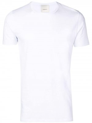 Приталенная футболка с короткими рукавами LeQarant. Цвет: белый
