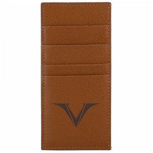 Держатель для кредитных карт кожаный VSCT коньяк (KL04-04) Visconti. Цвет: коричневый