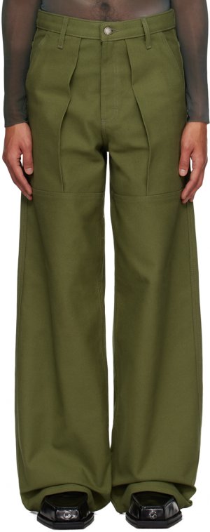 Эксклюзивные зеленые брюки SSENSE Serapis