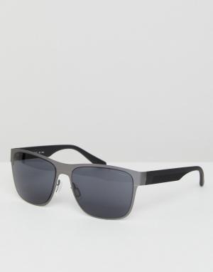 Квадратные серые солнцезащитные очки Esprit. Цвет: серый