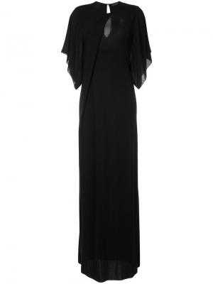 Длинное платье Costume National. Цвет: черный