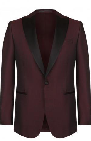 Вечерний шерстяной пиджак Pal Zileri. Цвет: бордовый