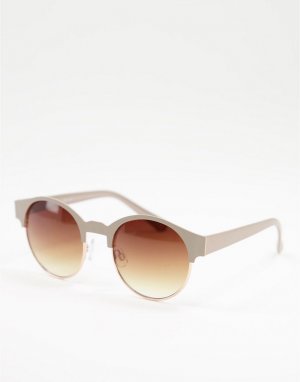 Круглые солнцезащитные очки -Коричневый цвет AJ Morgan