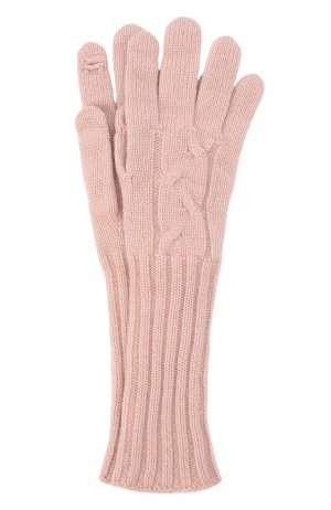 Кашемировые перчатки Loro Piana. Цвет: розовый
