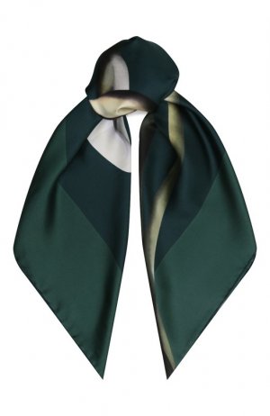 Шелковый платок Lanvin. Цвет: зелёный