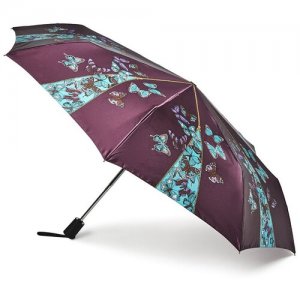 Зонт, голубой, фиолетовый Henry Backer. Цвет: голубой/фиолетовый