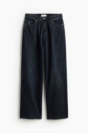 Широкие джинсовые брюки H&M