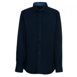 Школьная рубашка , размер 122-128, синий Tsarevich. Цвет: синий/темно-синий