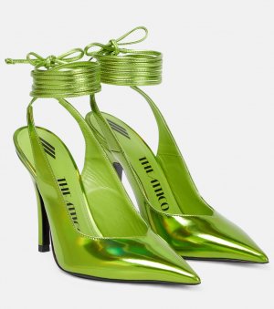 Туфли Venus из искусственной кожи с ремешком на пятке , зеленый The Attico