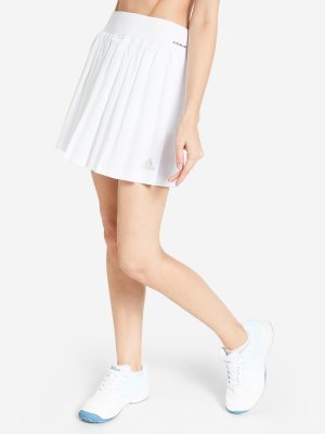 Юбка-шорты женская Club Pleated, Белый, размер 48-50 adidas. Цвет: белый