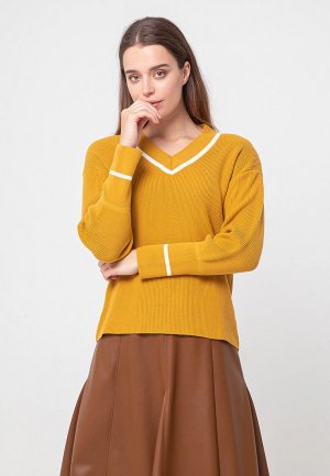 Пуловер BGN. Цвет: желтый