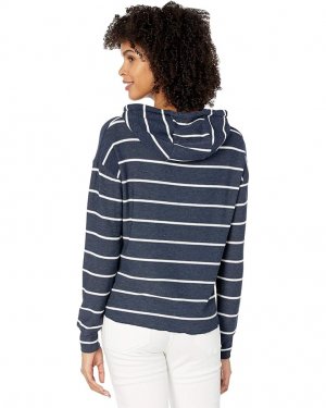 Худи Beach Stripes Cozy Knit High-Low Cropped Hoodie, цвет Stripe Chaser