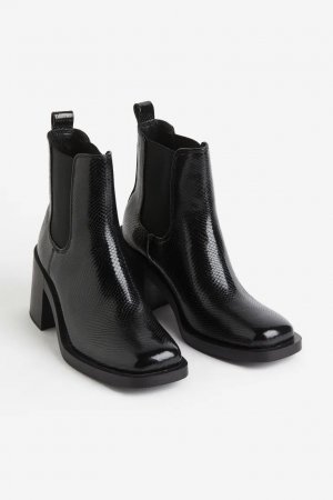Ботинки челси на каблуке , черный H&M