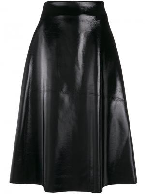 Пышная юбка миди Yang Li. Цвет: чёрный