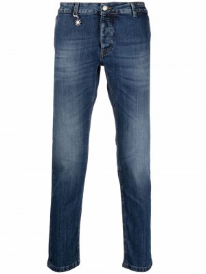 Узкие джинсы средней посадки Manuel Ritz. Цвет: синий