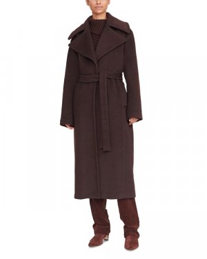Пальто Carver с поясом STAUD, цвет Brown Staud