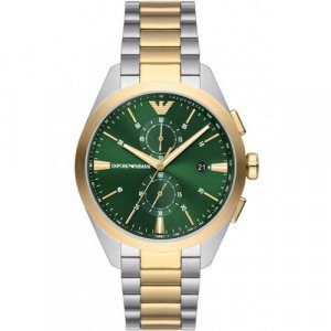 Наручные часы EMPORIO ARMANI, зеленый, серебряный Armani. Цвет: зеленый