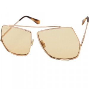 Солнцезащитные очки MM0006, бежевый, золотой Max Mara. Цвет: бежевый/золотистый/золотой
