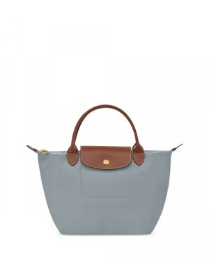 Маленькая нейлоновая сумка-тоут Le Pliage Original с верхней ручкой , цвет Gray Longchamp