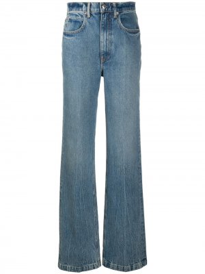 Широкие джинсы с завышенной талией Alexander Wang. Цвет: синий