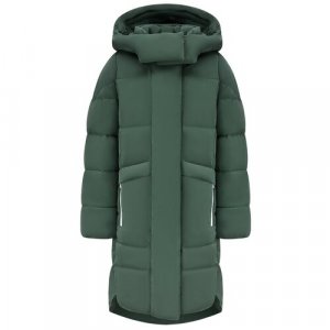 Пальто , размер 140-68-60, зеленый Oldos. Цвет: зеленый/оливковый