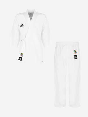 Кимоно для карате детское Club, Белый adidas. Цвет: белый