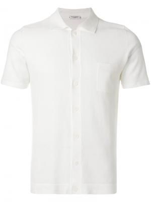 Knit shortsleeved shirt Paolo Pecora. Цвет: белый