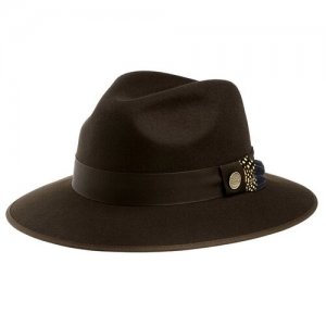 Шляпа , размер 57, коричневый Christys. Цвет: коричневый